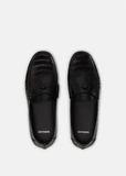  Giày Nam Versace La Medusa Loafers 'Black Leather' 