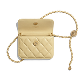  Túi Nữ Chanel Clutch On Chain Lambskin 'Gold' 