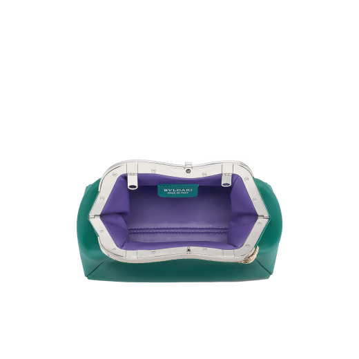  Túi Nữ Bvlgari Serpentine Leather Pouch 'Green' 