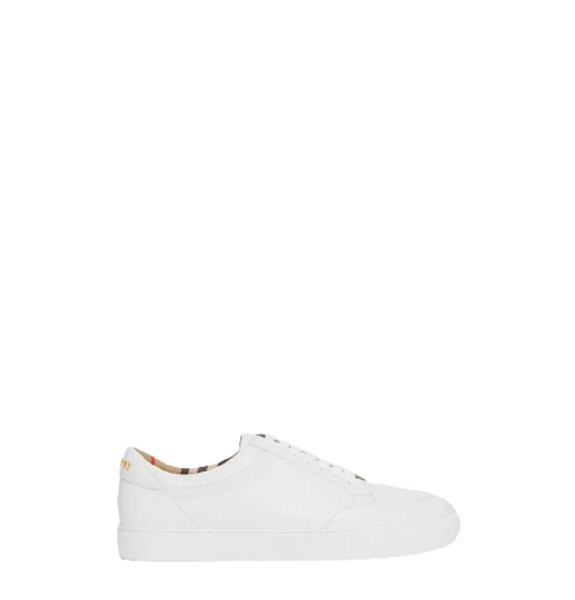  Giày Nữ Burberry Logo Detail Leather Sneakers 'White' 
