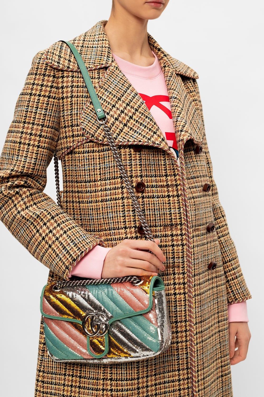  Túi Nữ Gucci Gg Marmont Small Sequin Shoulder Bag 'Multicolor' 