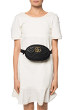  Túi Gucci Logo Detail Chevron Quilted Leather Belt Bag Black 
