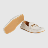  Giày Nam Gucci Loafer With Interlocking G Horsebit 'White' ‎ 