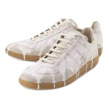  Giày Nam Maison Margiela Canvas Paint White Replica Sneakers 'White' 