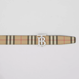  Thắt Lưng Nam Burberry Reversible Monogram Motif Vintage Check Belt 'Archive Beige' 