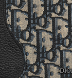  Ví Nam Dior Saddle Bifold 'Black Beige' 