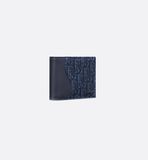  Ví Nam Dior Saddle Bifold 'Navy Blue' 