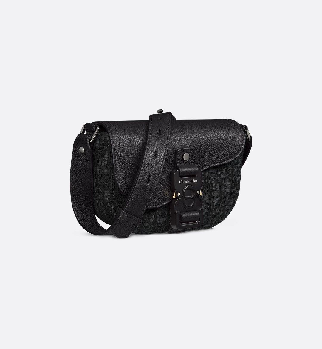  Túi Nam Dior Mini Saddle Messenger Flap 'Black' 