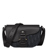  Túi Nam Dior Mini Saddle Messenger Flap 'Black' 