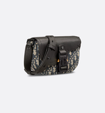  Túi Nam Dior Mini Saddle Flap 'Black Beige' 