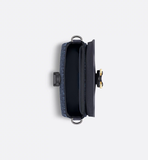  Túi Nam Dior Mini Saddle Messenger Flap 'Navy Blue' 