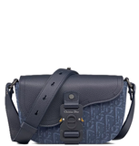  Túi Nam Dior Mini Saddle Messenger Flap 'Navy Blue' 