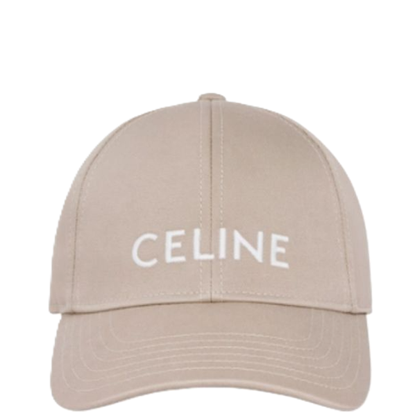  Mũ Celine Cotton Baseball Cap British 'Beige' 