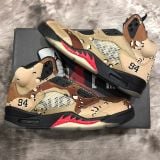  Giày Nike Air Jordan 5 Retro Supreme 'Desert Camo' 