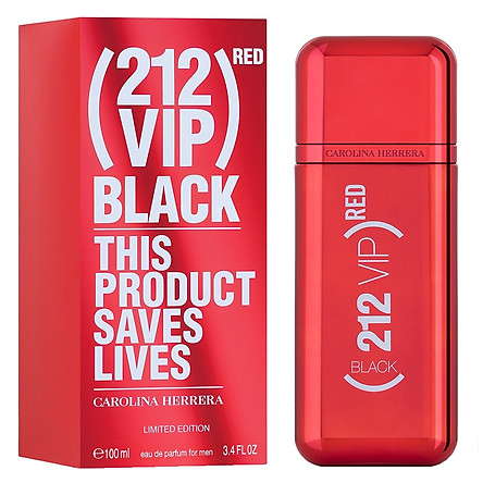  Nước Hoa Nam Carolina Herrera 212 Vip Men Black LE Red EDP 
