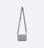  Túi Nam Dior Zipped Pouch Strap 'Grey' 