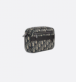  Túi Nam Dior Mini Safari Bag Strap 'Black Beige' 
