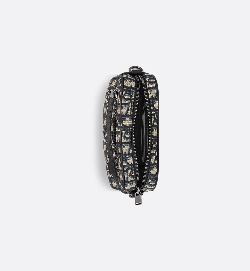  Túi Nam Dior Mini Safari Bag Strap 'Black Beige' 