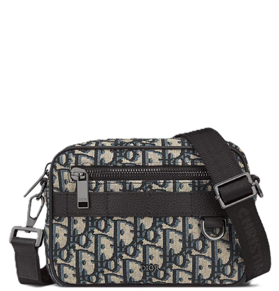  Túi Nam Dior Mini Safari Bag Strap 'Black Beige' 