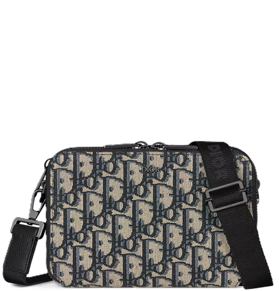  Túi Nam Dior Zipped Pouch Strap 'Beige Black' 
