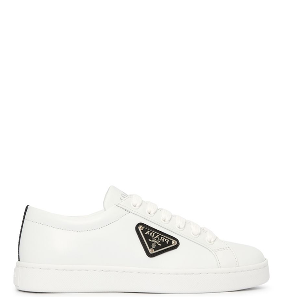  Giày Nữ Prada Logo Brushed 'White' 