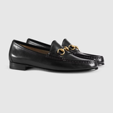  Giày Nữ Gucci 1953 Horsebit Loafer 'Black Leather' 