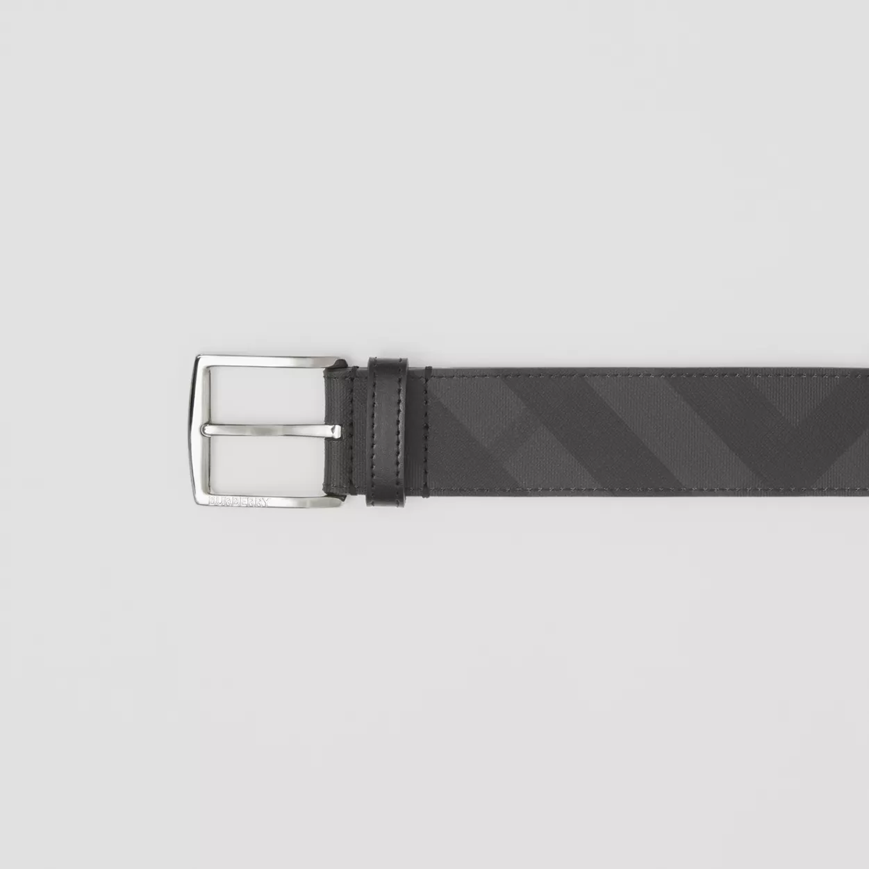  Thắt Lưng Nam Burberry London Check and Leather 'Dark Charcoal' 