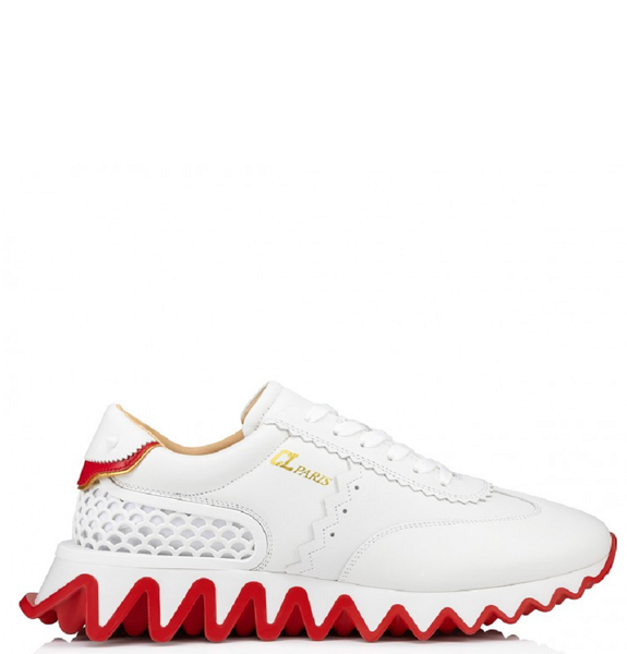  Giày Nữ Christian Louboutin Loubishark Donna Leather 'White' 