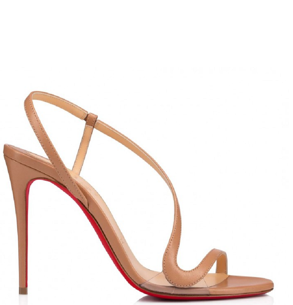  Giày Nữ Christian Louboutin Rosalie 100 Kid 'Nude' 