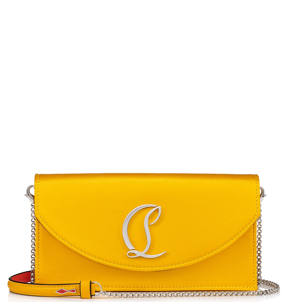  Túi Nữ Christian Louboutin Loubi54 Silk Satin Leather 'Yellow' 