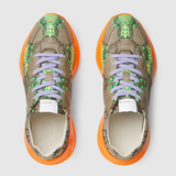  Giày Nam Gucci Pineapple Rhyton Sneaker 'Beige Orange' 