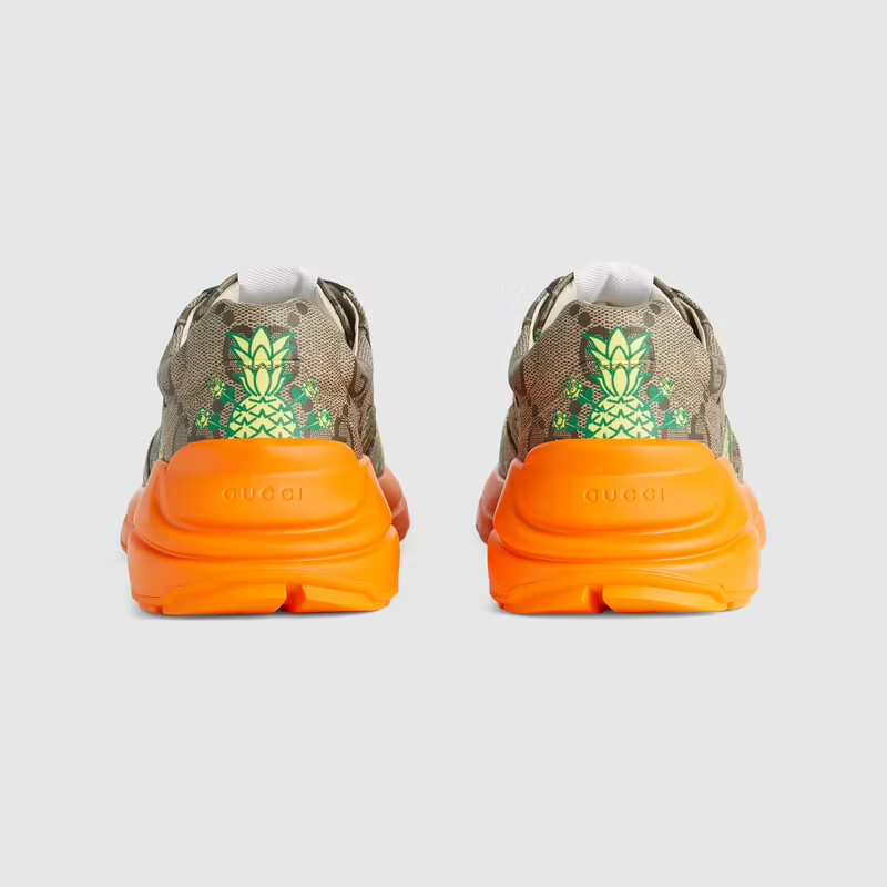  Giày Nam Gucci Pineapple Rhyton Sneaker 'Beige Orange' 