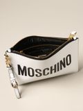  Túi Nữ Moschino Logo Print Clutch 'White' 