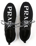  Giày Nữ Prada XY Knit Sneakers 'Black White' 