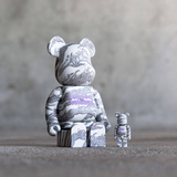  Mô hình Bearbrick x Atmos x Solebox 100% & 400% Set Grey 