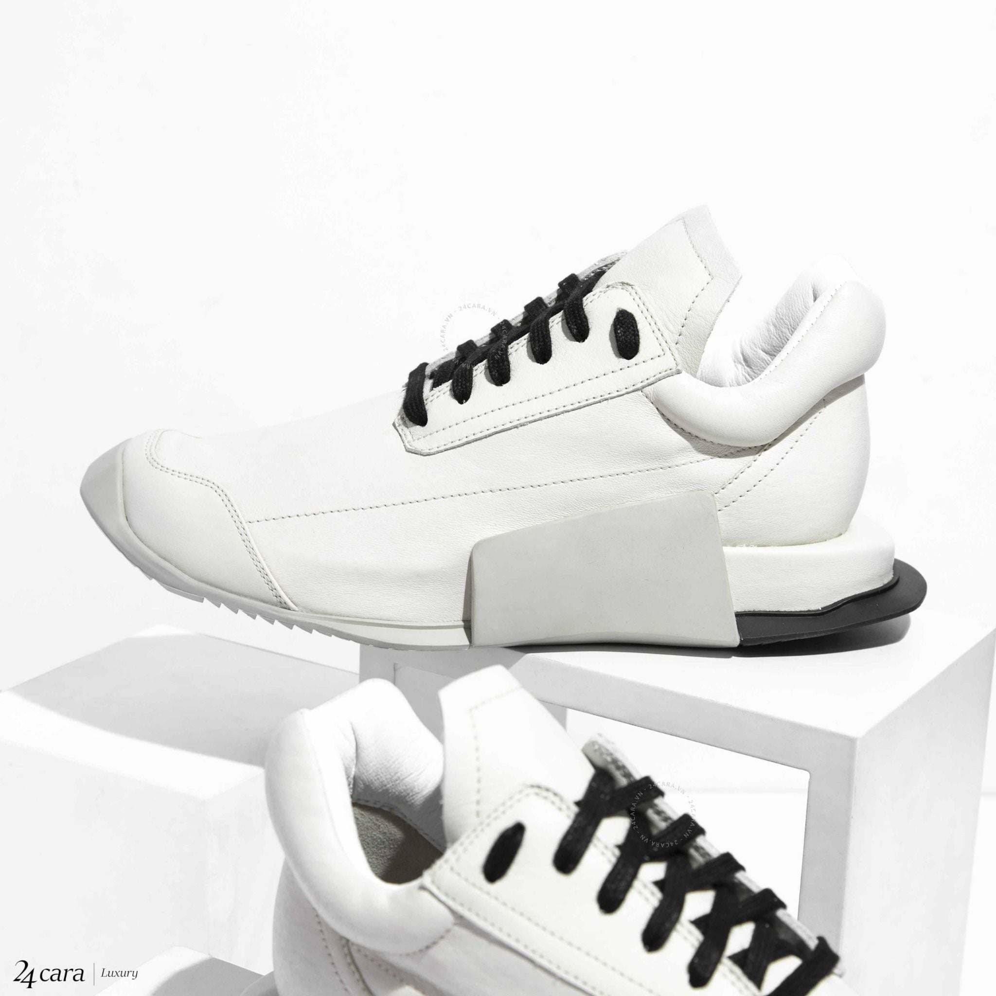  Giày Adidas Rick Owens x Level Runner Low 'Milk Dinge' 