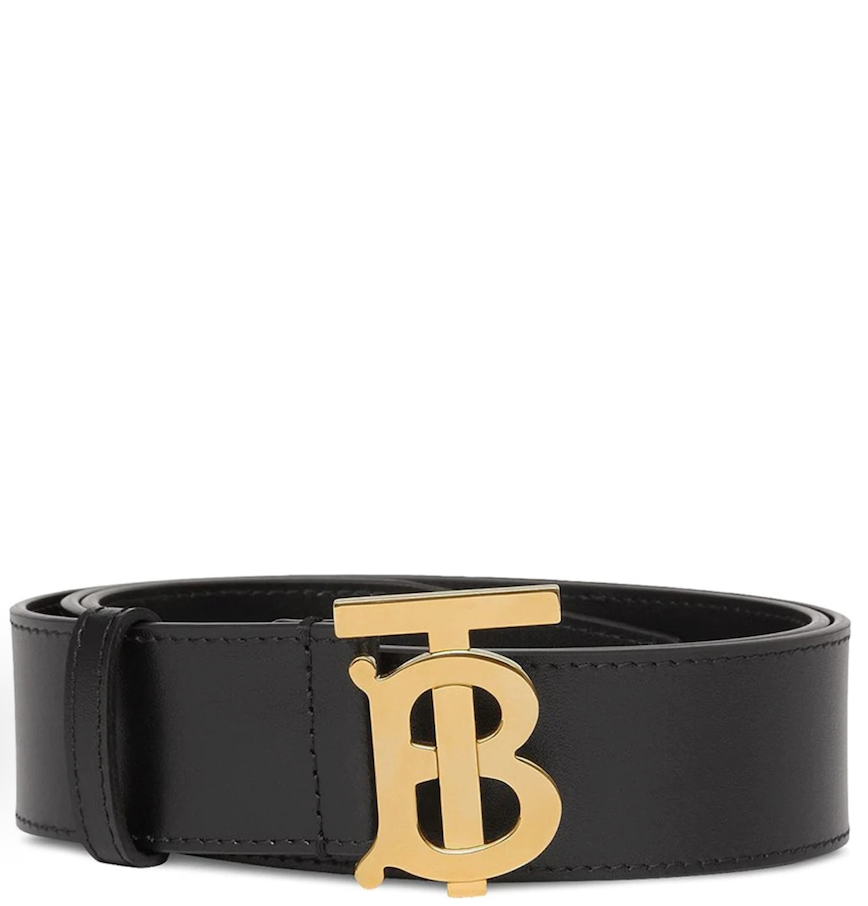  Thắt Lưng Nam Burberry Monogram Motif Leather Black 