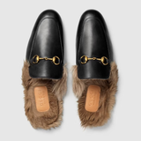  Giày Nam Gucci 2015 Re Edition Princetown Leather 'Black Metal' 
