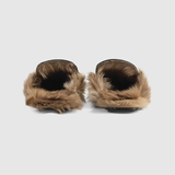  Giày Nam Gucci 2015 Re Edition Princetown Leather 'Black Metal' 