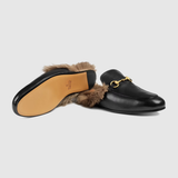  Giày Nam Gucci 2015 Re Edition Princetown Leather 'Black Metal' 