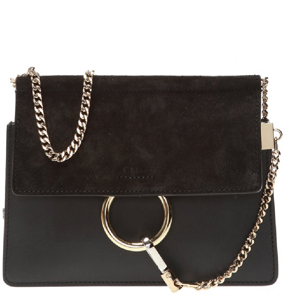  Túi Nữ Chloe Faye Mini Shoulder Bag In 'Black' 