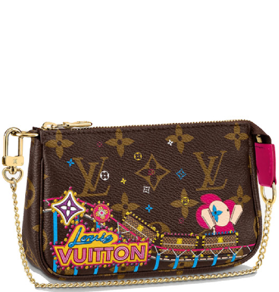  Túi Nữ Louis Vuitton Mini Pochette Accessoires Monogram Canvas Wallet 'Multicolor' 
