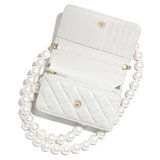  Túi Nữ Chanel Chain Wallet Lambskin 'White' 