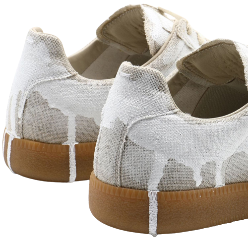  Giày Nam Maison Margiela Canvas Paint White Replica Sneakers 'White' 