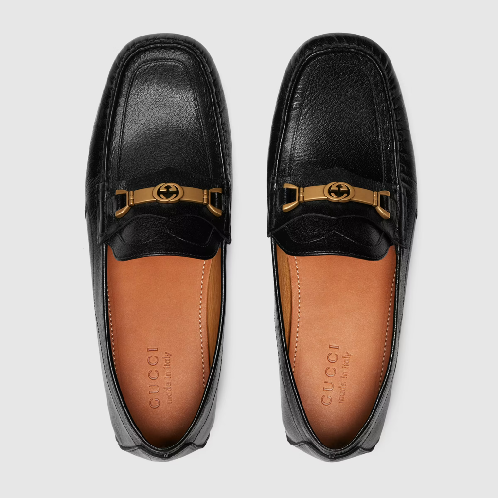  Giày Nam Gucci Loafer With Interlocking G Horsebit 'Black' 