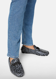  Giày Nam Versace La Greca Loafers 'Black Gray' 