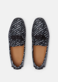 Giày Nam Versace La Greca Loafers 'Black Gray' 