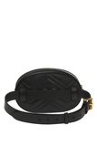  Túi Gucci Logo Detail Chevron Quilted Leather Belt Bag Black 