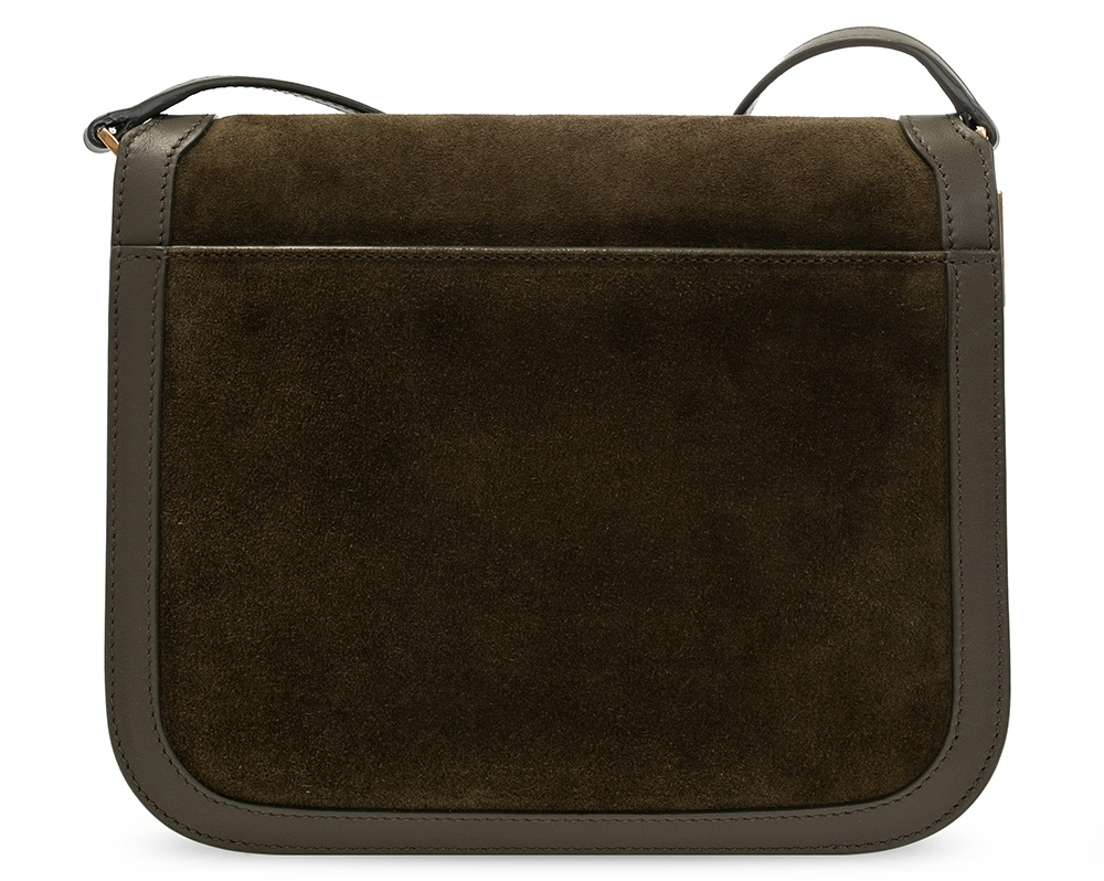  Túi Nữ Saint Laurent Suede Smooth Solferino 'Khaki' 