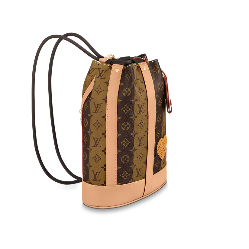  Túi Nam Louis Vuitton Randonnee Messenger Monogram Stripes 'Brown Canvas' 